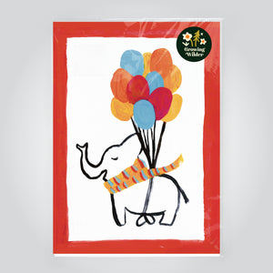 Elephant Balloons Art Print / Poster Print